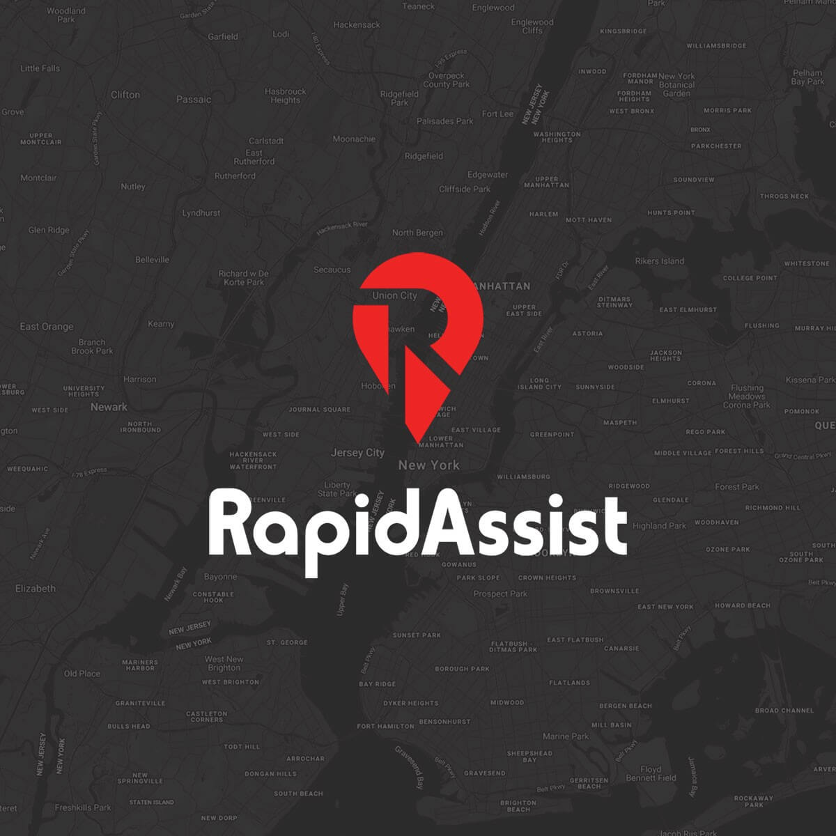 RapidAssist brand design and app UI